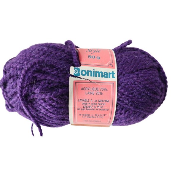 Vintage Acrylic & Wool Shetland Style Chunky Yarn Bundle Yarn Destash Acrylic - Picture 7 of 9